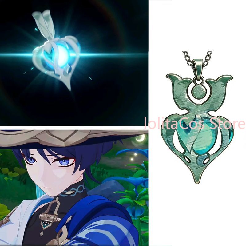 Anime Pendant Necklace - Collar de Metal con Colgante de