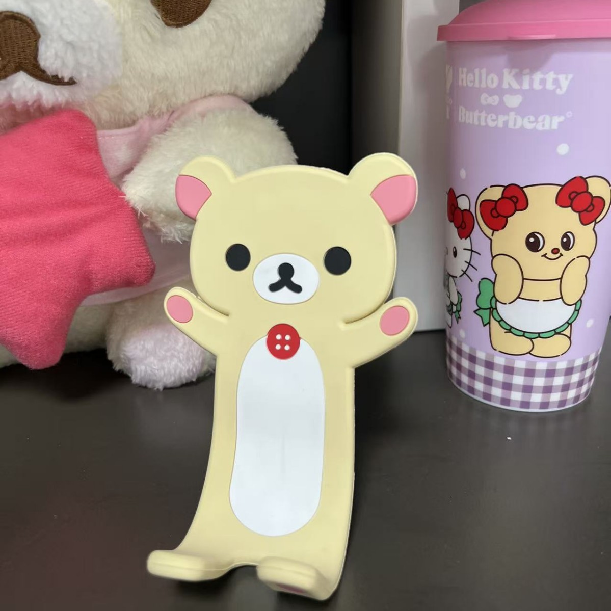 Watch Accessories - Soporte de silicona flexible Rilakkuma para