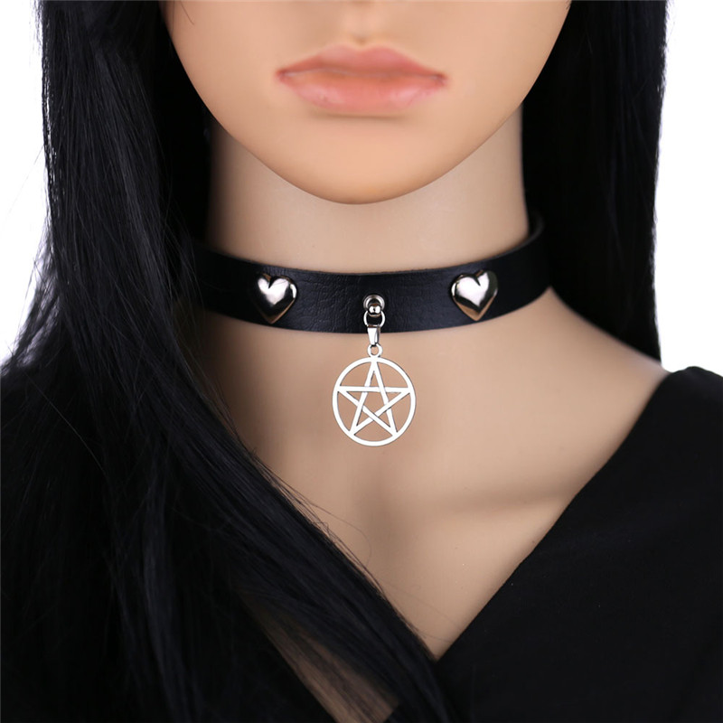 Goth Punk Spike Choker - Punk Halloween Emo Cosplay gargantilla gótica