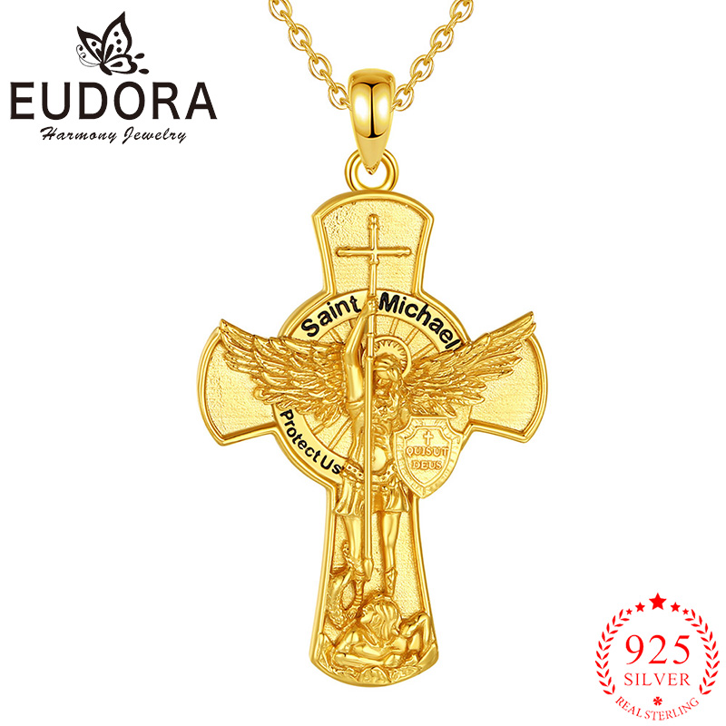 925 Sterling Silver Chain Necklace Men - Collar Eudora de San Miguel Arcángel,