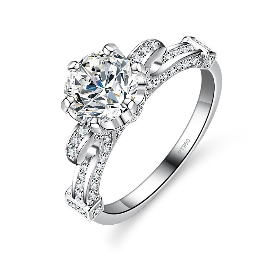 Lumira-Anillo clásico de flor  - Moissanite Engagement Ring 1 Carat reseña y precio