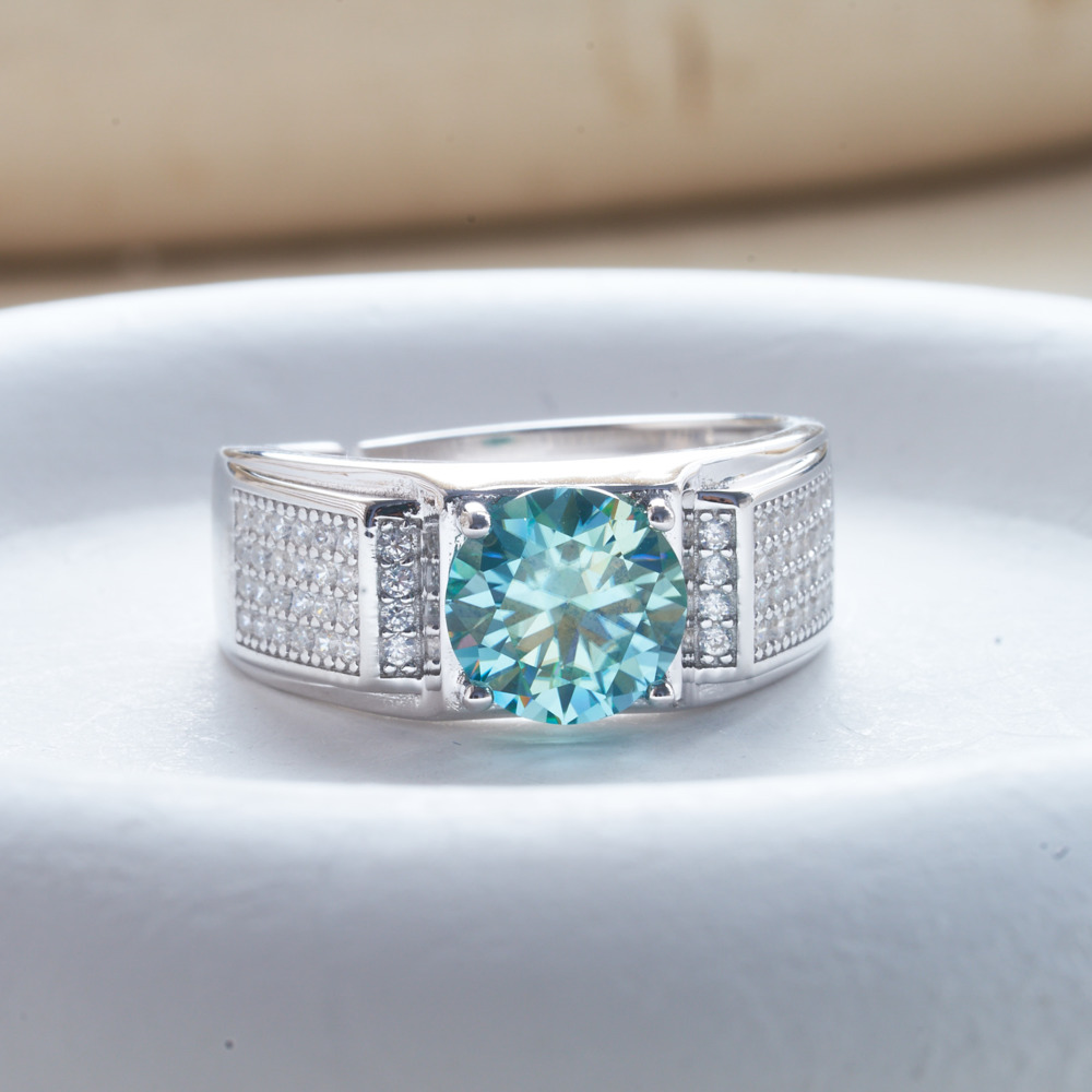 Anillo de moissanita de color  - Moissanite Engagement Ring 1 Carat reseña y precio