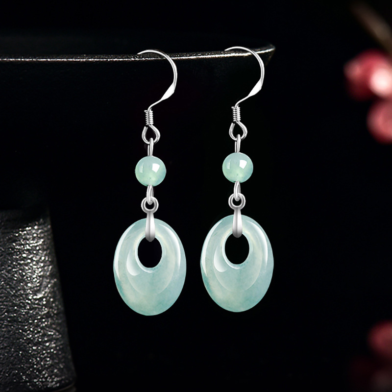 Pendientes de anillo de jadeít - Earrings reseña y precio
