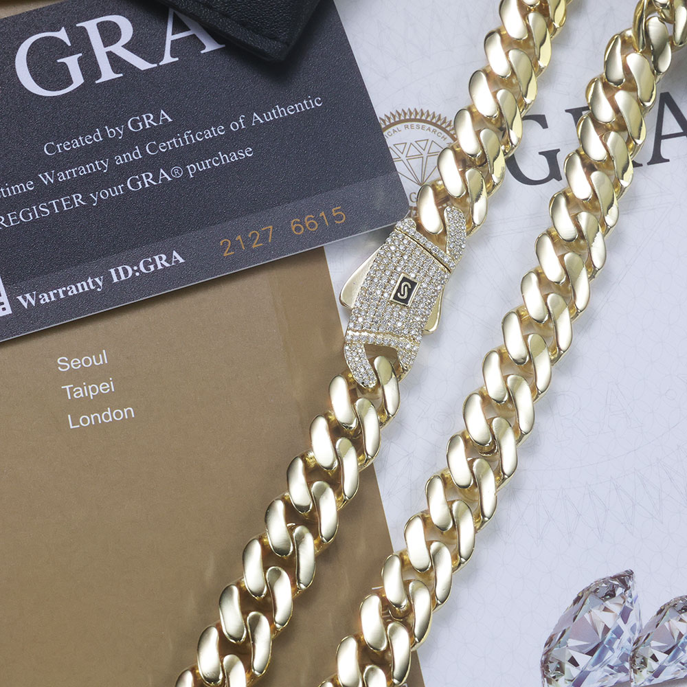 ESKEEM nueva cadena de Monaco  - Cuban Link Chain 12Mm reseña y precio