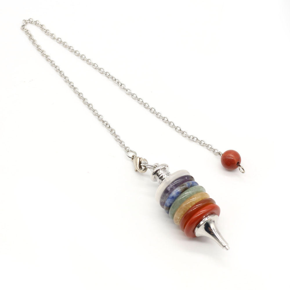 Péndulo de Chakra de piedra Na - Crystal Pendant Necklace Natural Stone reseña y precio