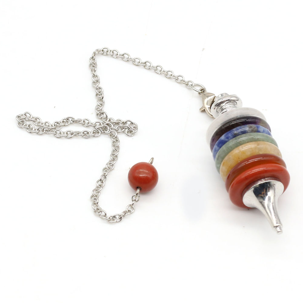 Péndulo de Chakra de piedra Na - Crystal Pendant Necklace Natural Stone reseña y precio