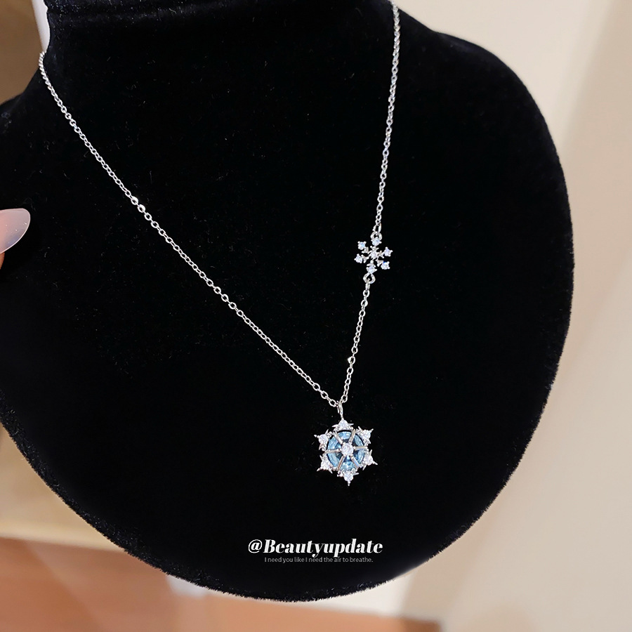 Collar con colgante de copo de - Layered Pendant Necklace Aesthetic reseña y precio