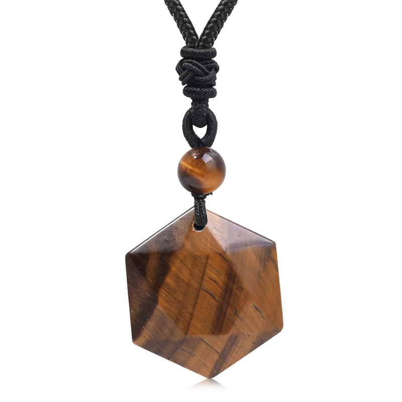 Nueva moda Ojo de Tigre estrel - Crystal Pendant Necklace Natural Stone reseña y precio