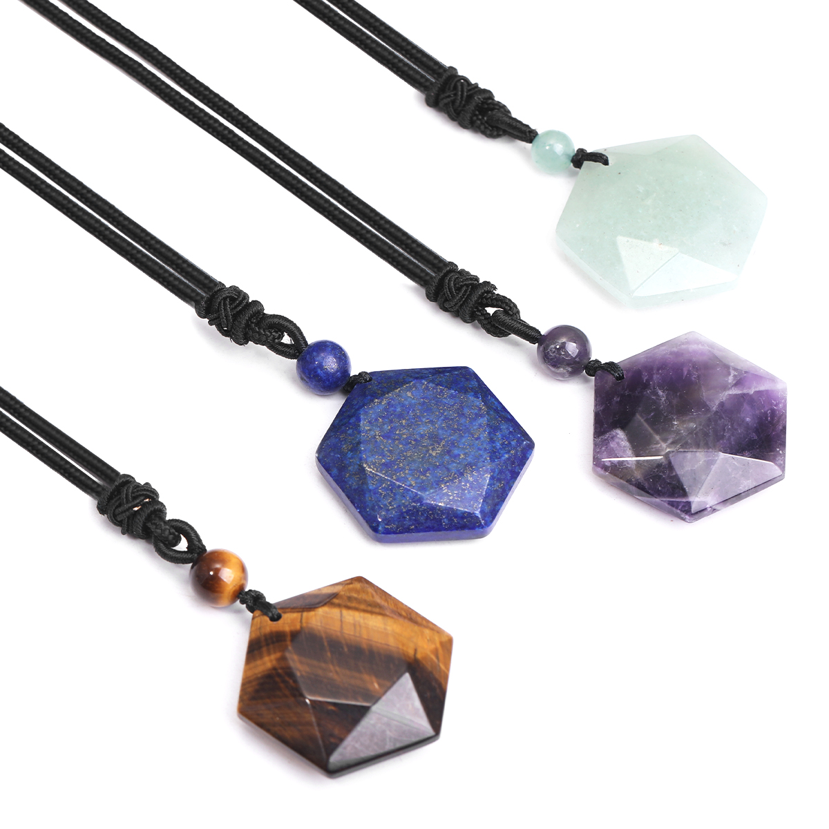 Nueva moda Ojo de Tigre estrel - Crystal Pendant Necklace Natural Stone reseña y precio