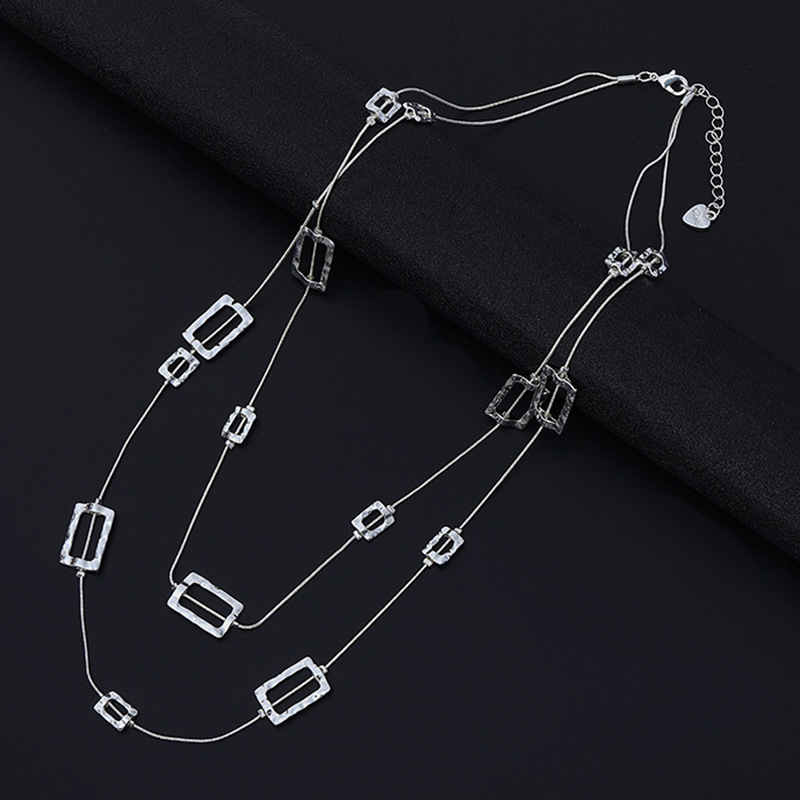 Collar largo con varias capas, - Layered Pendant Necklace Aesthetic reseña y precio