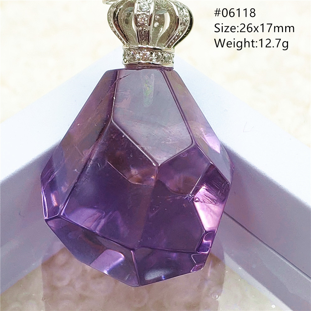 Collar con colgante facetado d - Crystal Pendant Necklace Natural Stone reseña y precio