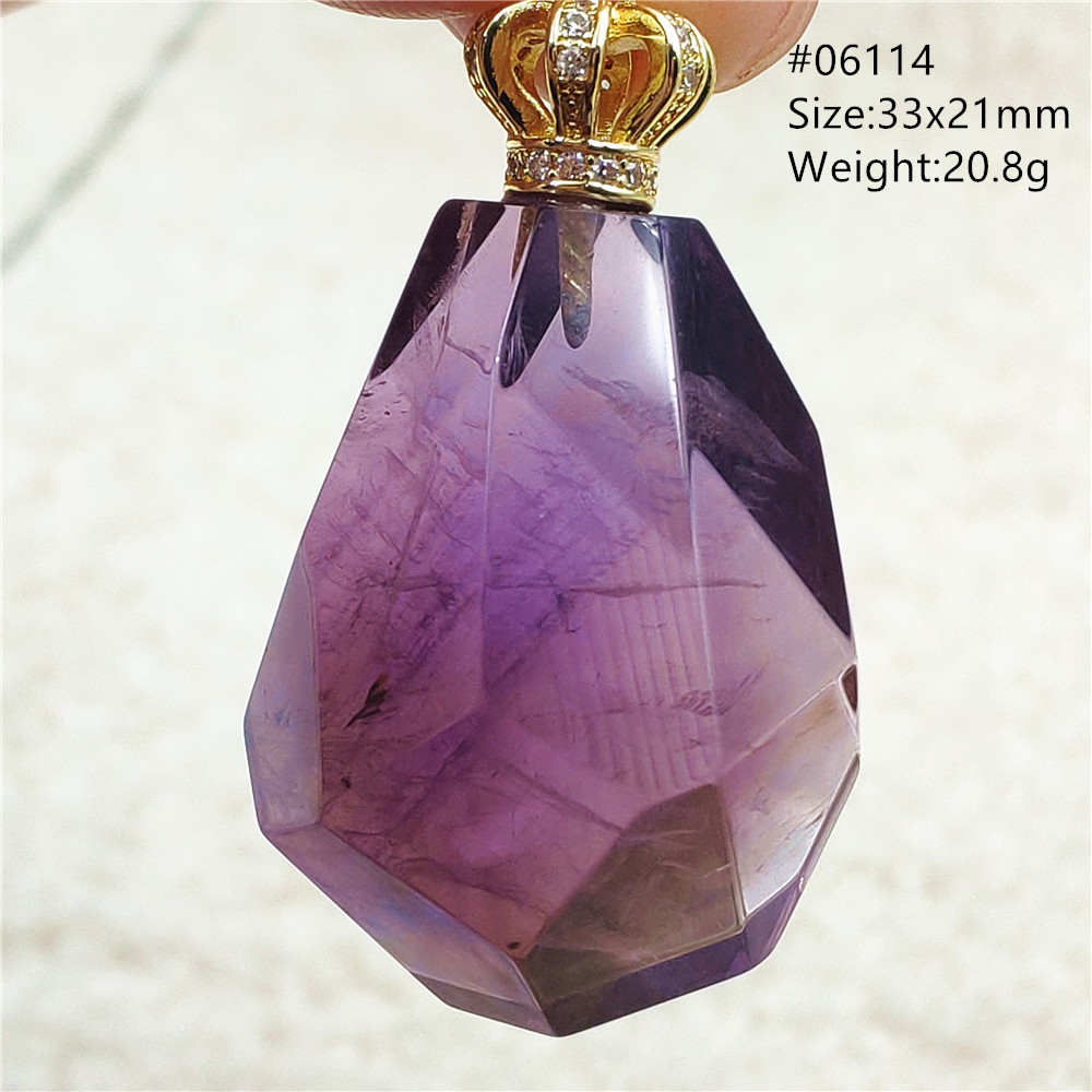 Collar con colgante facetado d - Crystal Pendant Necklace Natural Stone reseña y precio