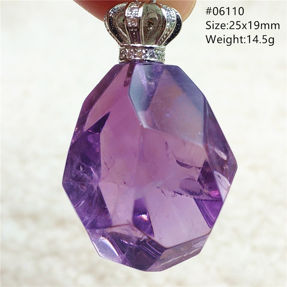 Collar con colgante facetado d - Crystal Pendant Necklace Natural Stone reseña y precio