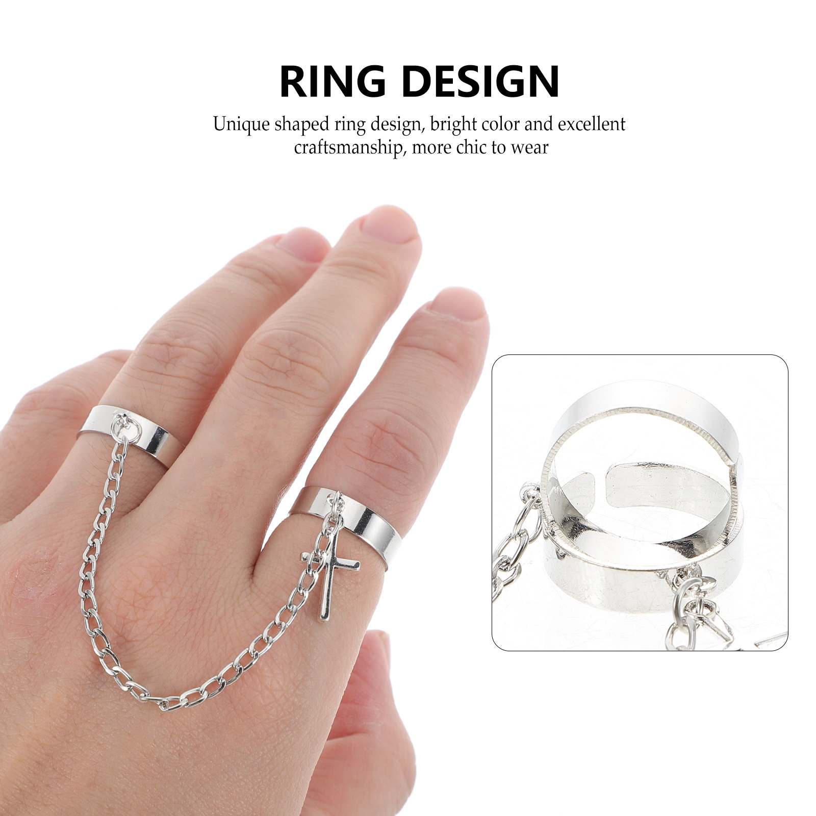 Juego de anillos de nudillos c - Vintage Punk Knuckle Rings Set reseña y precio