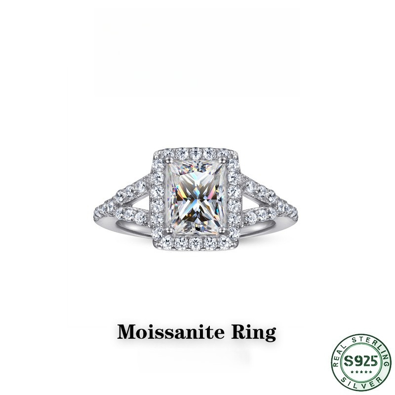 Anillo de moissanita de 1 quil - Moissanite Engagement Ring 1 Carat reseña y precio