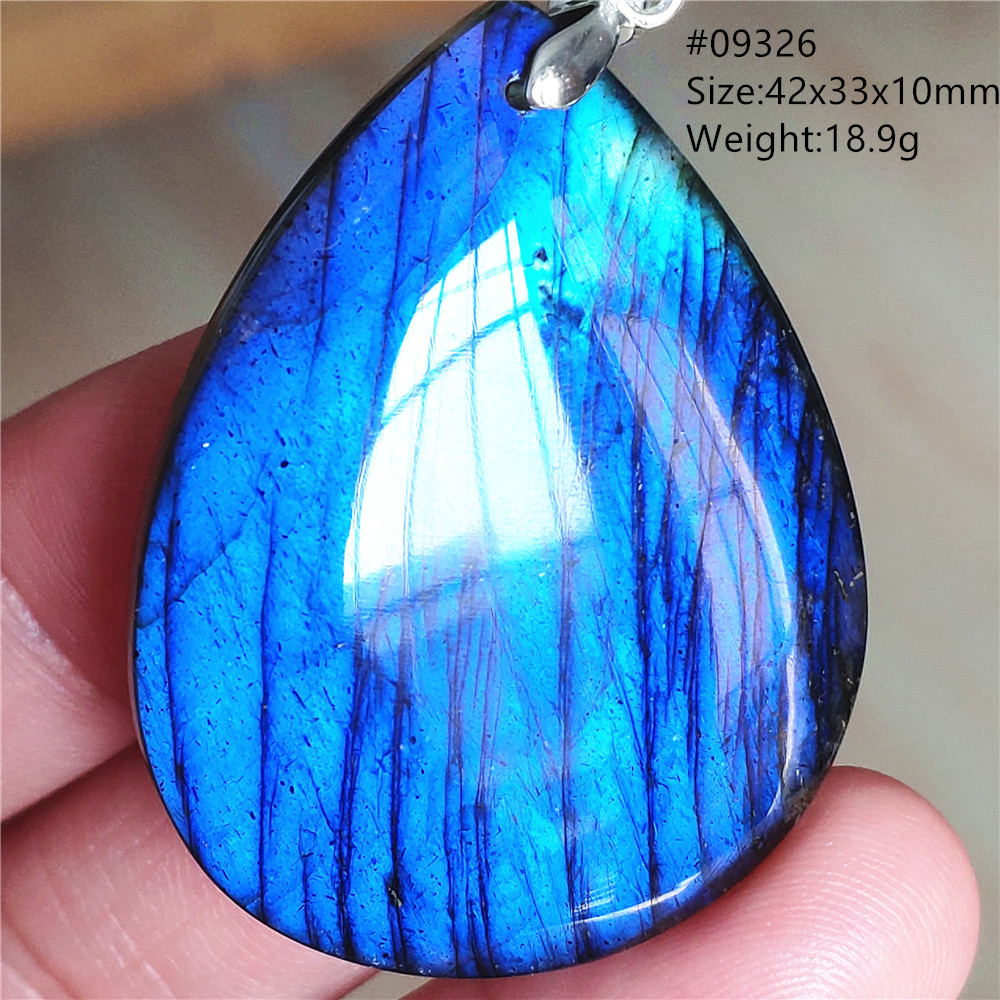 Colgante de Labradorita Azul N - 925 Sterling Silver Chain Necklace Men reseña y precio