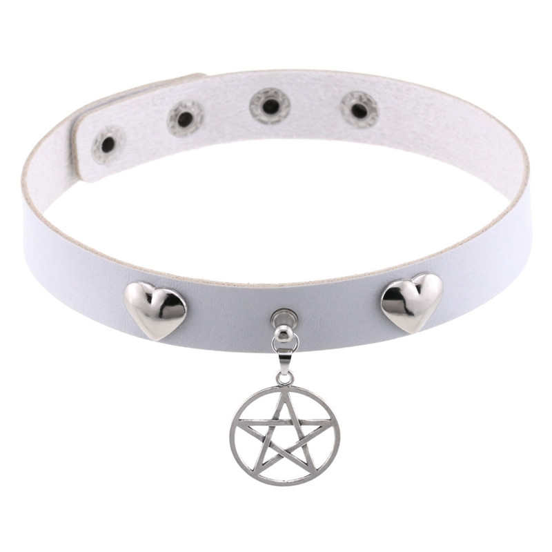 Punk Halloween Emo Cosplay gar - Goth Punk Spike Choker reseña y precio