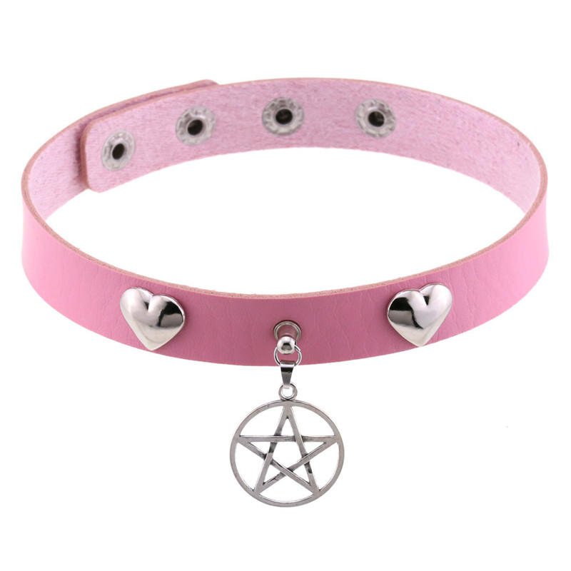 Punk Halloween Emo Cosplay gar - Goth Punk Spike Choker reseña y precio