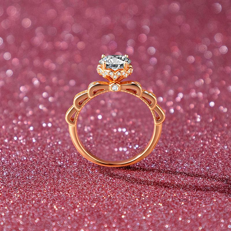 Anillo de Ramo de Cuatro Garra - Moissanite Engagement Ring 1 Carat reseña y precio