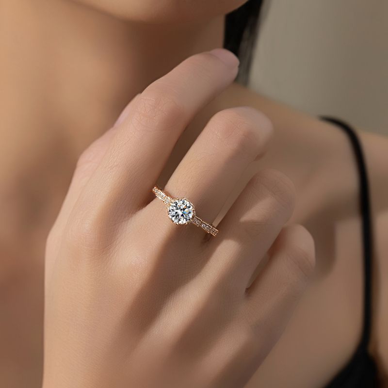 Anillo de Ramo de Cuatro Garra - Moissanite Engagement Ring 1 Carat reseña y precio