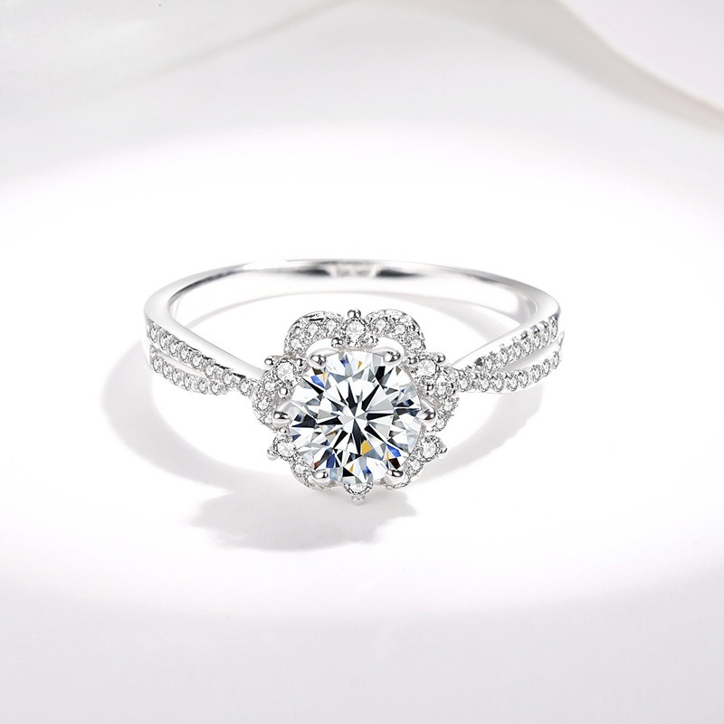 Anillo de Moissanita con Tallo - Moissanite Engagement Ring 1 Carat reseña y precio