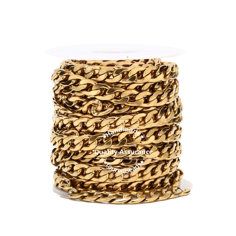 Cadena cubana de acero inoxida - Cuban Link Chain 12Mm reseña y precio