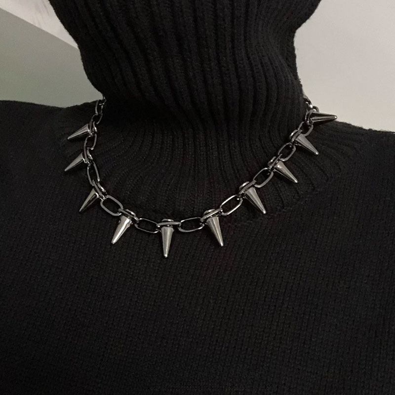 Collares de Moda Punk con Púas - Goth Punk Spike Choker reseña y precio