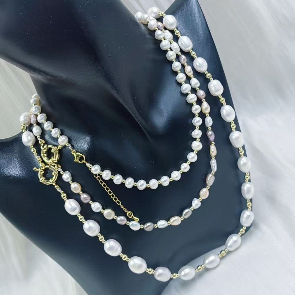 Collar de Perlas de Agua Dulce - Pearl Choker Necklace Vintage reseña y precio