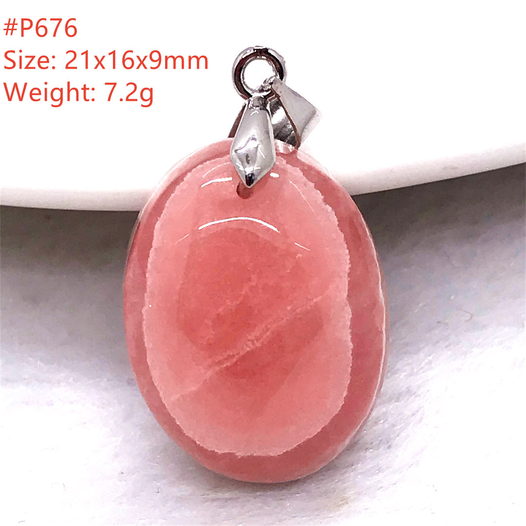Collar con colgante de Rodocro - Crystal Pendant Necklace Natural Stone reseña y precio